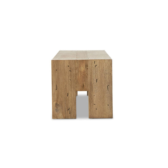 Abaso Accent Bench - Rustic Wormwood Oak