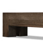 Abaso Accent Bench - Ebony Rustic Wormwood Oak
