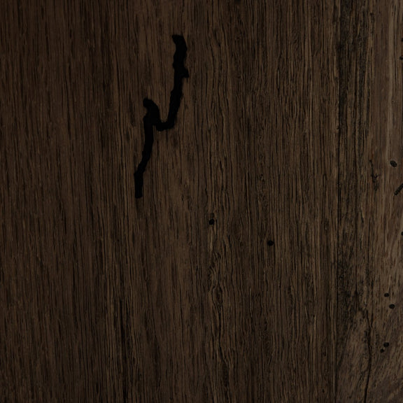 Abaso Accent Bench - Ebony Rustic Wormwood Oak