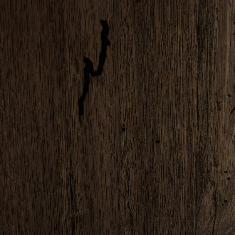 Abaso Accent Bench - Ebony Rustic Wormwood Oak