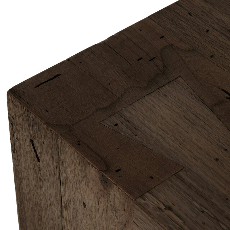 Abaso Accent Bench - Ebony Rustic Wormwood Oak