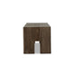 Abaso Accent Bench - Ebony Rustic Wormwood Oak