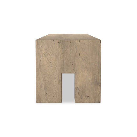 Abaso Accent Bench - Whitewash Rustic Wormwood Oak