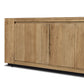 Abaso Media Console - Rustic Wormwood Oak
