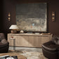 Abaso Media Console - Rustic Wormwood Oak