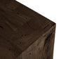 Abaso Media Console - Ebony Rustic Wormwood Oak