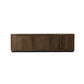 Abaso Media Console - Ebony Rustic Wormwood Oak