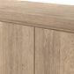Abaso Media Console - Whitewash Rustic Wormwood Oak