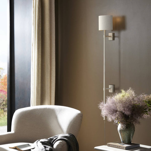 Maurice Sconce - Matte White Plaster