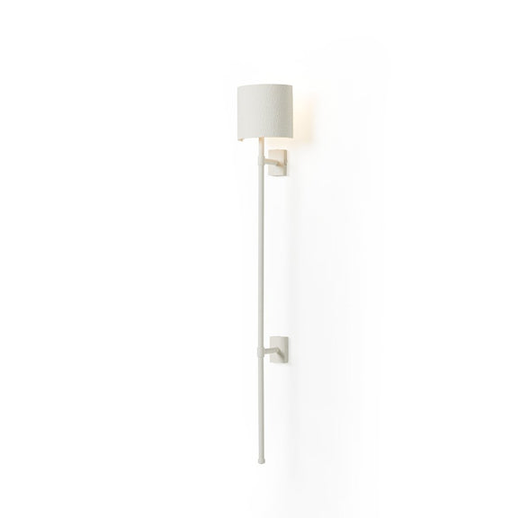 Maurice Sconce - Matte White Plaster