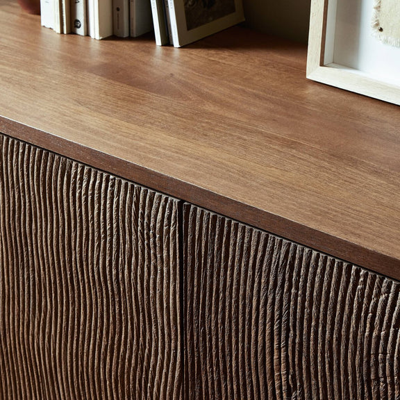 Gilmore Media Console - Aged Mango