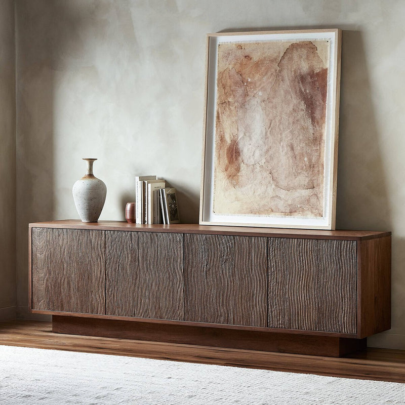 Gilmore Media Console - Aged Mango