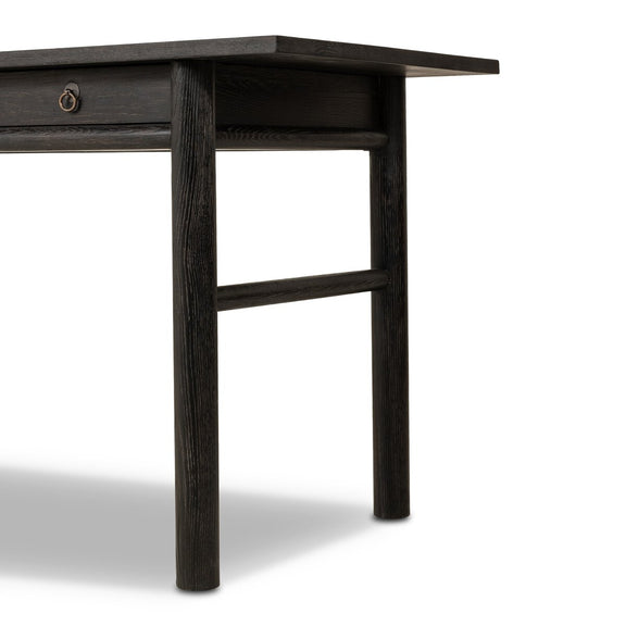 Griffith Desk - Distressed Black Oak
