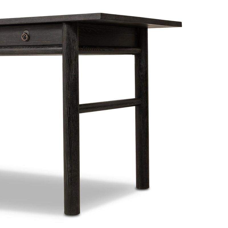 Griffith Desk - Distressed Black Oak