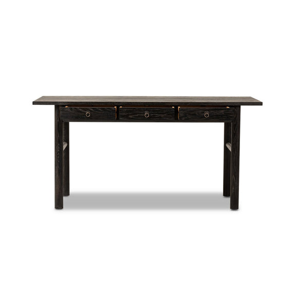 Griffith Desk - Distressed Black Oak