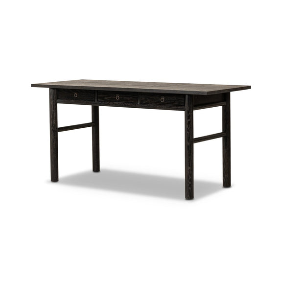 Griffith Desk - Distressed Black Oak