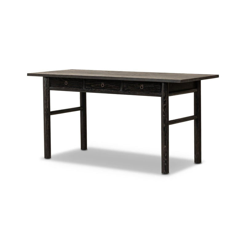 Griffith Desk - Distressed Black Oak