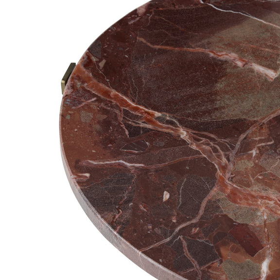 Sophie End Table - Cordovan Marble