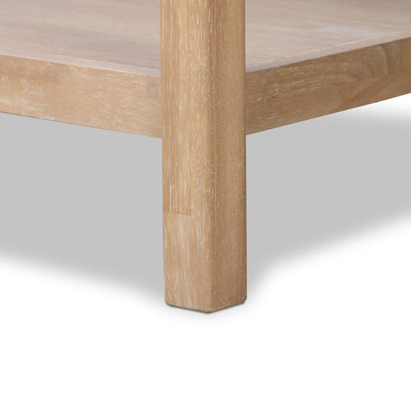 Caprice Tall Bar Cabinet - Light Natural Parawood Veneer