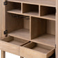 Caprice Tall Bar Cabinet - Light Natural Parawood Veneer
