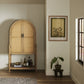 Caprice Tall Bar Cabinet - Light Natural Parawood Veneer