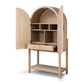Caprice Tall Bar Cabinet - Light Natural Parawood Veneer