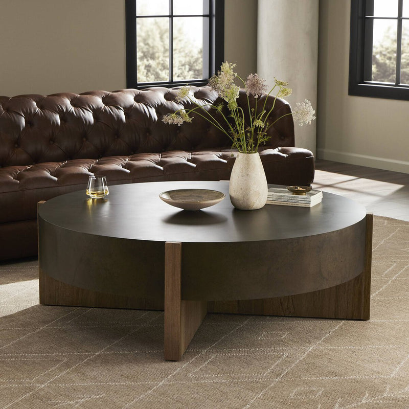 Bingham Large Coffee Table - Distressed Iron