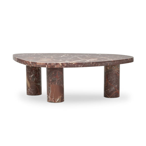 Zion Coffee Table - Merlot Marble
