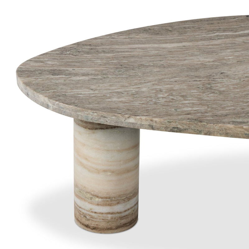 Zion Coffee Table - Antique White Marble