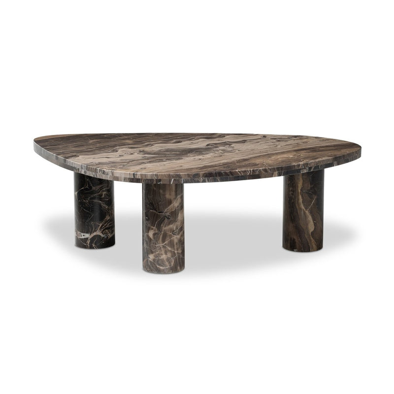 Zion Coffee Table - Rocky Brown Marble