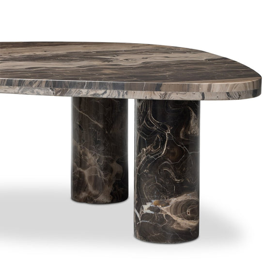 Zion Coffee Table - Rocky Brown Marble