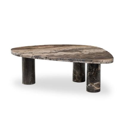 Zion Coffee Table - Rocky Brown Marble