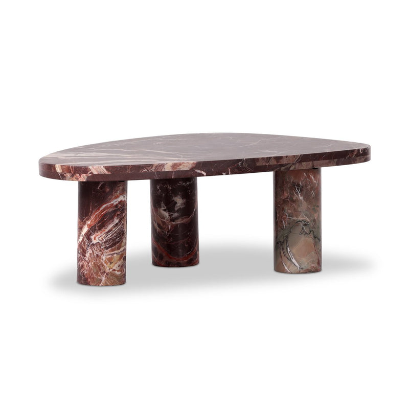 Zion Coffee Table - Merlot Marble