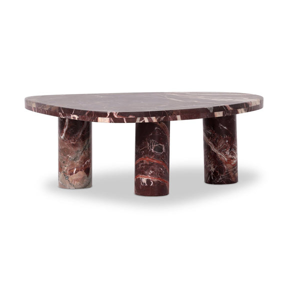 Zion Coffee Table - Merlot Marble