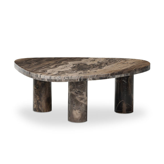 Zion Coffee Table - Rocky Brown Marble