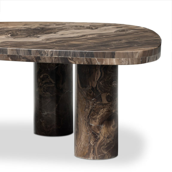 Zion Coffee Table - Rocky Brown Marble