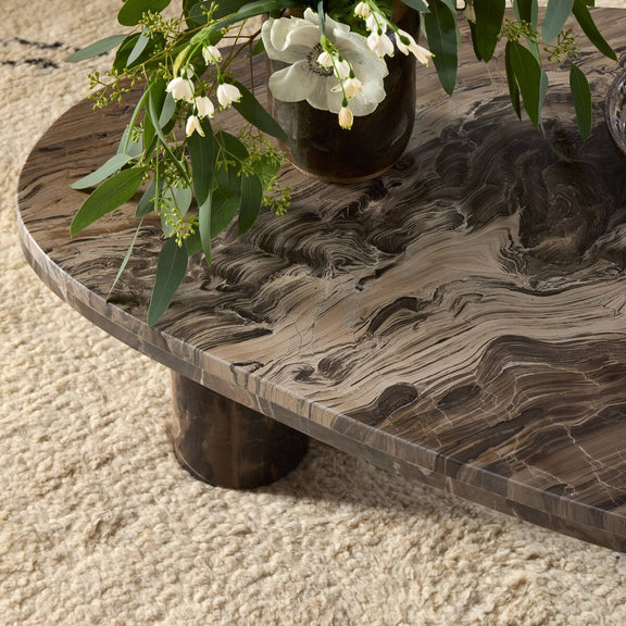 Zion Coffee Table - Rocky Brown Marble