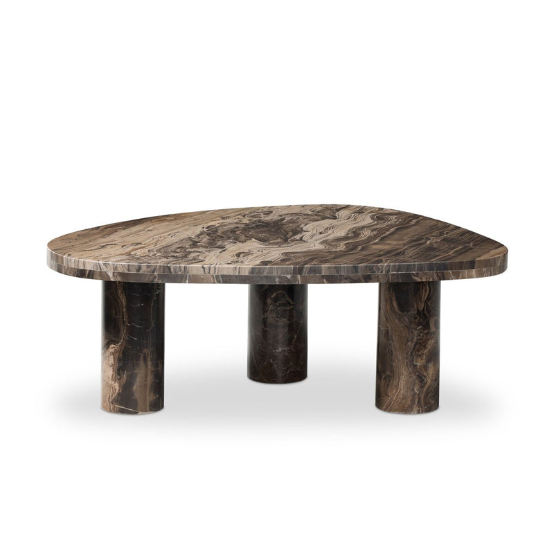 Zion Coffee Table - Rocky Brown Marble