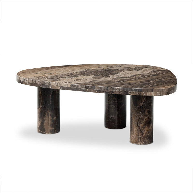 Zion Coffee Table - Rocky Brown Marble