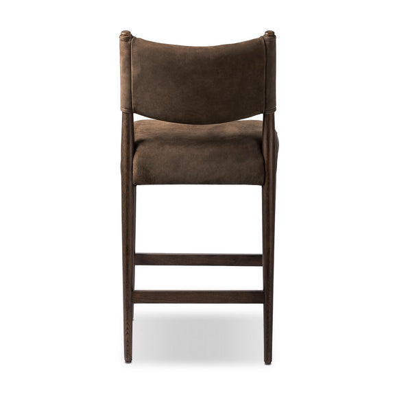 Jayla Counter Stool - Nubuck Cigar