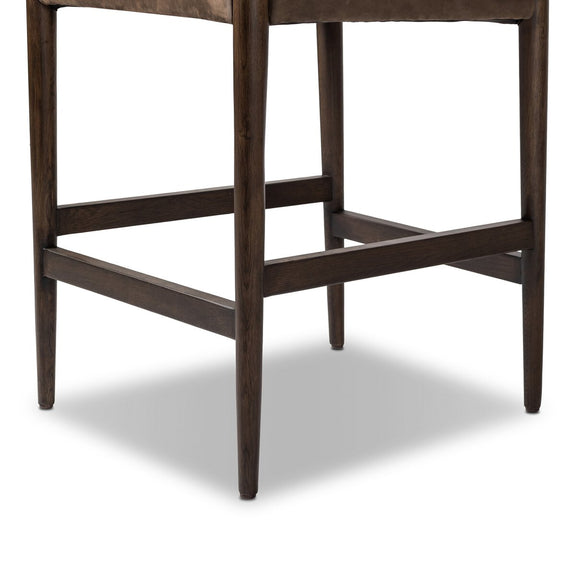Jayla Counter Stool - Nubuck Cigar