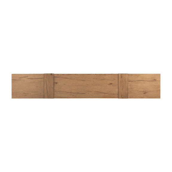 Fisher Media Console - Rustic Amber Oak