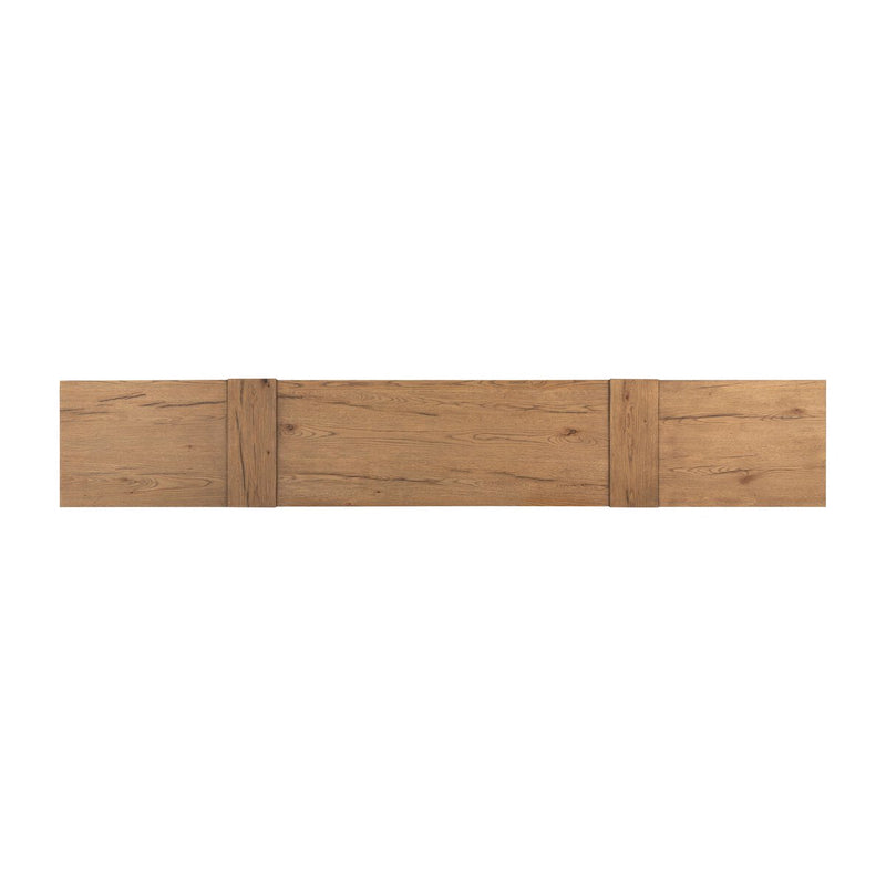 Fisher Media Console - Rustic Amber Oak