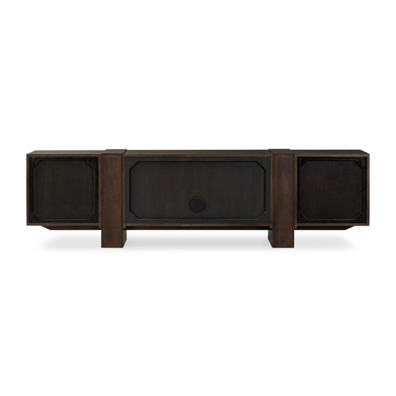 Fisher Media Console - Smoked Black Veneer