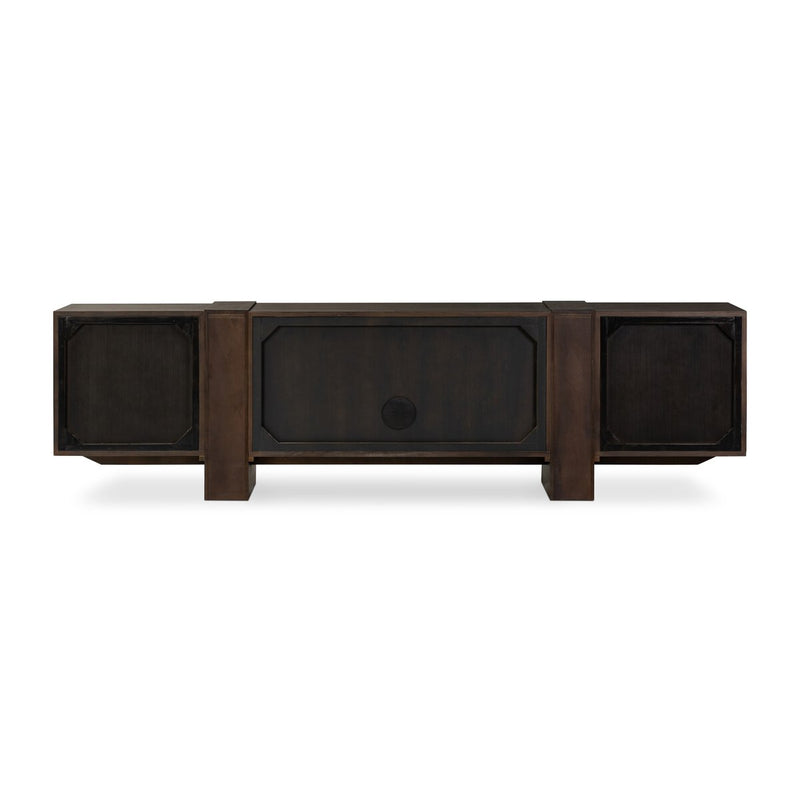 Fisher Media Console - Smoked Black Veneer
