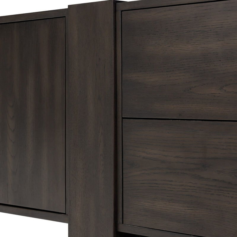Fisher Media Console - Smoked Black Veneer