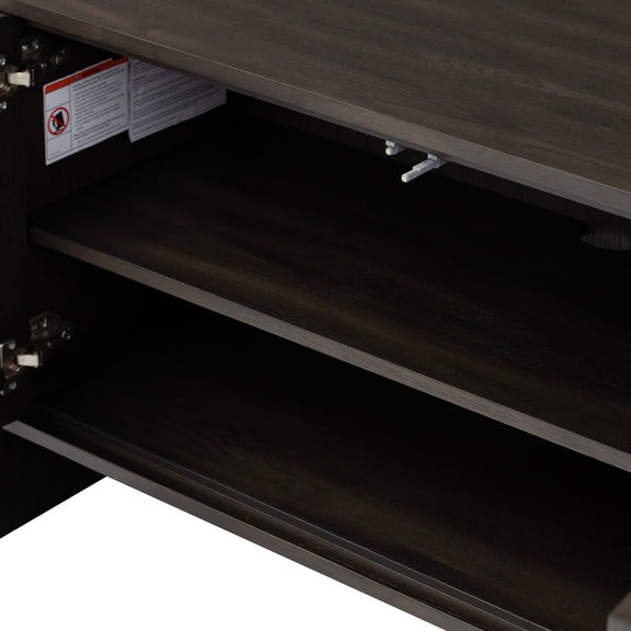 Fisher Media Console - Smoked Black Veneer