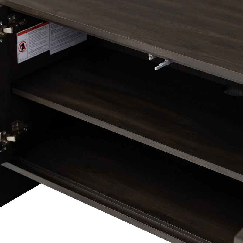Fisher Media Console - Smoked Black Veneer