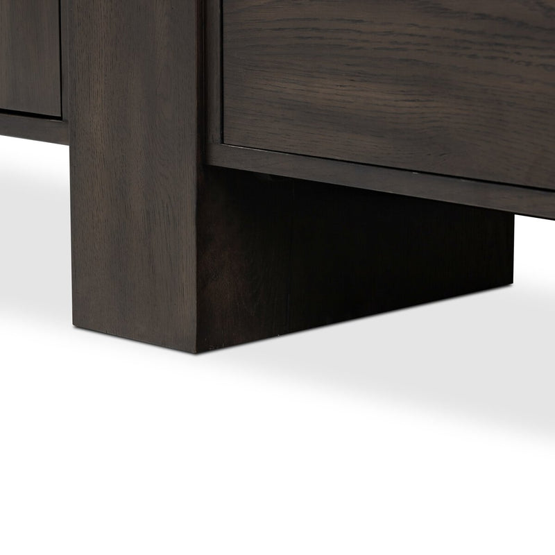 Fisher Media Console - Smoked Black Veneer
