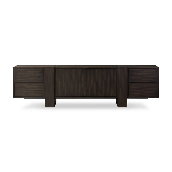 Fisher Media Console - Smoked Black Veneer